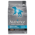A front view of Nutrience dog food bag – Infusion Healthy Adult Ocean Fish – on a white background
