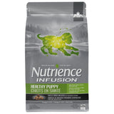 A front view of Nutrience Infusion Healthy Puppy Chicken Dog Food on a white background