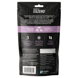 A back view of Nutrience SubZero Freeze Dried Beef Pork and Lamb Cat Treat on a white background