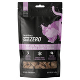 A front view of Nutrience SubZero Freeze Dried Beef Pork and Lamb Cat Treat on a white background