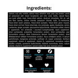 List of Ingredients of Nutrience SubZero Canadian Pacific High Protein Dog Food with icons