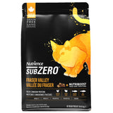 A front view of Nutrience SubZero Fraser Valley Grain Free High Protein Cat Food on a white background
