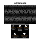 List of Ingredients of Nutrience SubZero Fraser Valley Grain Free 10kg High Protein Dog Food with icons