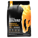 Front view of Nutrience SubZero Fraser Valley grain-free high protein dog food on a white background

