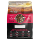 A back view of Nutrience SubZero Prairie Red grain-free high protein cat food on a white background