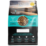 Back view of Nutrience SubZero Duck & Pear Dog Food on a white background