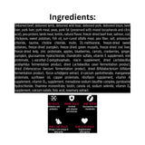 List of Ingredients of Nutrience SubZero Prairie Red High Protein Dog Food for pets with icons