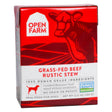 Front view of Open Farm Rustic Stew Beef Dog Food on white background