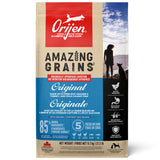 Front view of Orijen Amazing Grains Original Dog Food on a white background