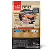Back view of Orijen Amazing Grains Original Dog Food on a white background