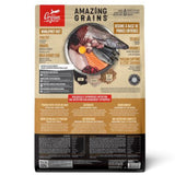 Back view of Orijen Amazing Grains Puppy Dog Food on a white background