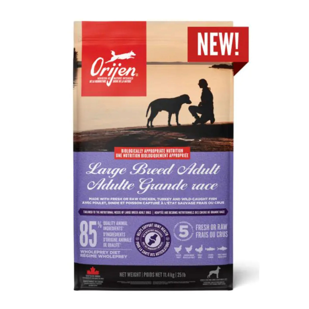 ORIJEN DOG LARGE BREED ADULT | 11.4KG Bag