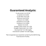 Guaranteed analysis of Oven-Baked Tradition adult dental care fish dog treats