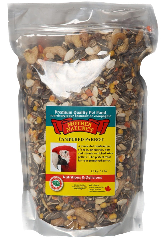 Mother Nature's Pampered Parrot Bird Seed 11 kg