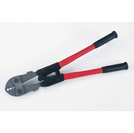 A front view of Patriot Fence Wire Splicing 21in Crimping Tool on a white background