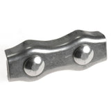 A close-up view of Patriot rope clamps on a white background