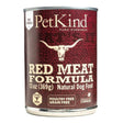 Front view of PetKind That's It Red Meat Dog Food can on a white background