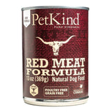 Front view of PetKind That's It Red Meat Dog Food can on a white background