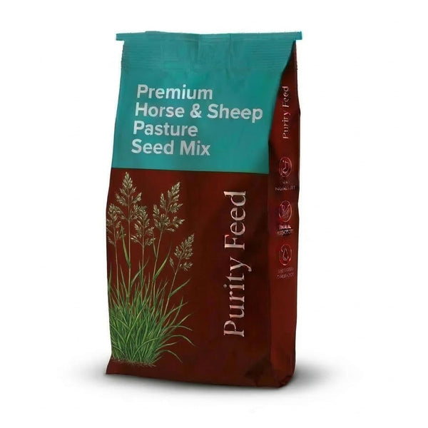 Premium Horse & Sheep Pasture Seed Mix | Endophyte-Free | Safe Grazing Blend | 50 LB