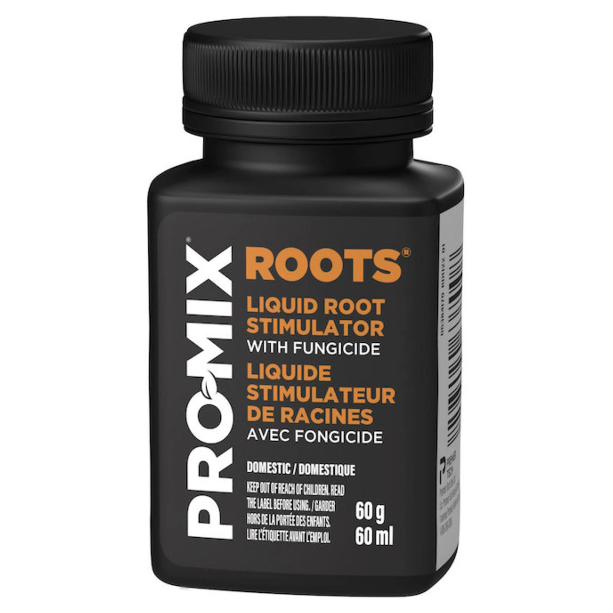 Close-up of Pro-Mix 60ml Liquid Root Stimulator highlighting packaging and branding on a white background