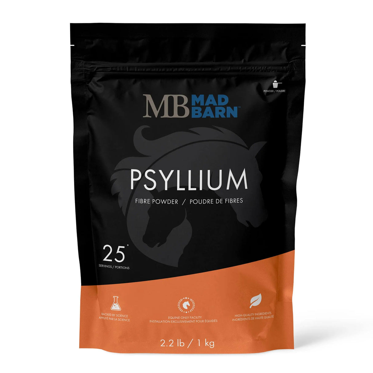 Mad Barn | Psyllium Husk Powder | Digestive Health | Horse Supplement