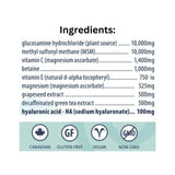 List of ingredients in Purica Equine Recovery Extra Strength Horse Feed Supplement