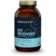 A front view of Purica Pet Recovery dog supplement powder on a white background