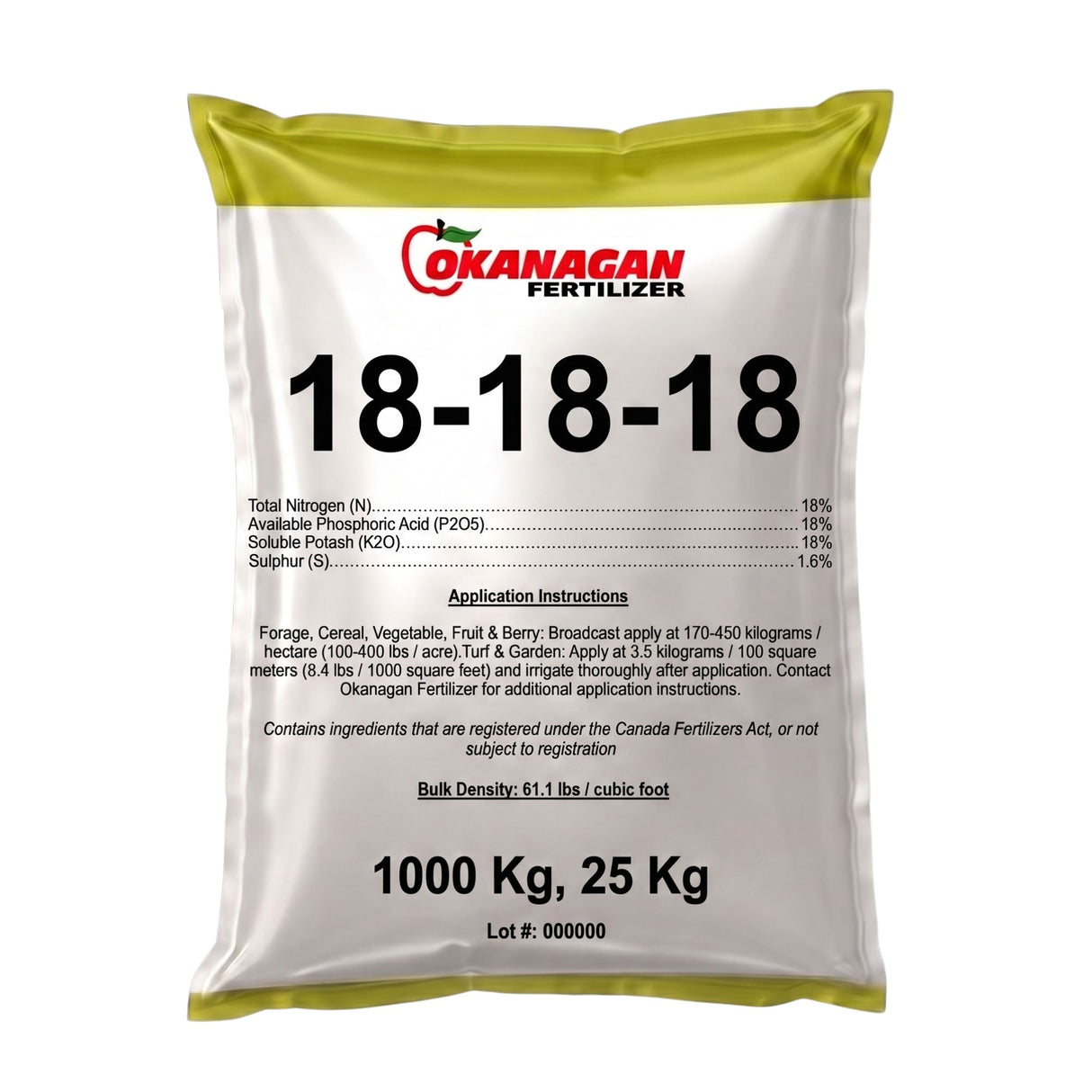 18-18-18 All-Purpose Fertilizer 25kg | Balanced NPK