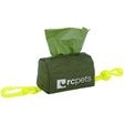 A close-up view of the RC Pets Pup Bag Heather Olive Dog Poop Bag Holder on a white background