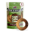 Front view of Redbarn Dur-A-Bulls Tire Dog Treats on a white background