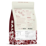 Back view of Redmond Loose Mineral Salt Crushed Horse Feed packaging on a white background