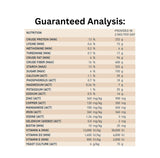 Guaranteed Analysis label of Ritchie-Smith Harmony Maintenance Pellets Horse Feed
