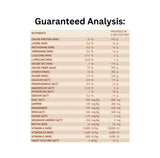 Guaranteed analysis chart of Ritchie-Smith Harmony Senior Pellets Horse Feed