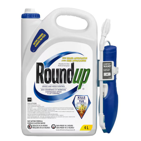 Front view of RoundUp RTU Weed Killer Herbicide on a white background
