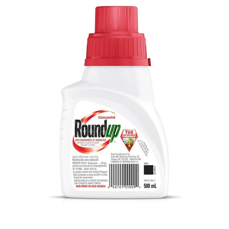 most powerful herbicide Roundup Concentrate 500ml | Non-Selective Weed Killer