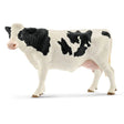 Close-up view of Schleich Holstein Cow Farm Animal Toys on a white background