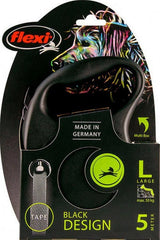 Flexi Classic Tape Retractable Dog Leash - Large 26ft Black