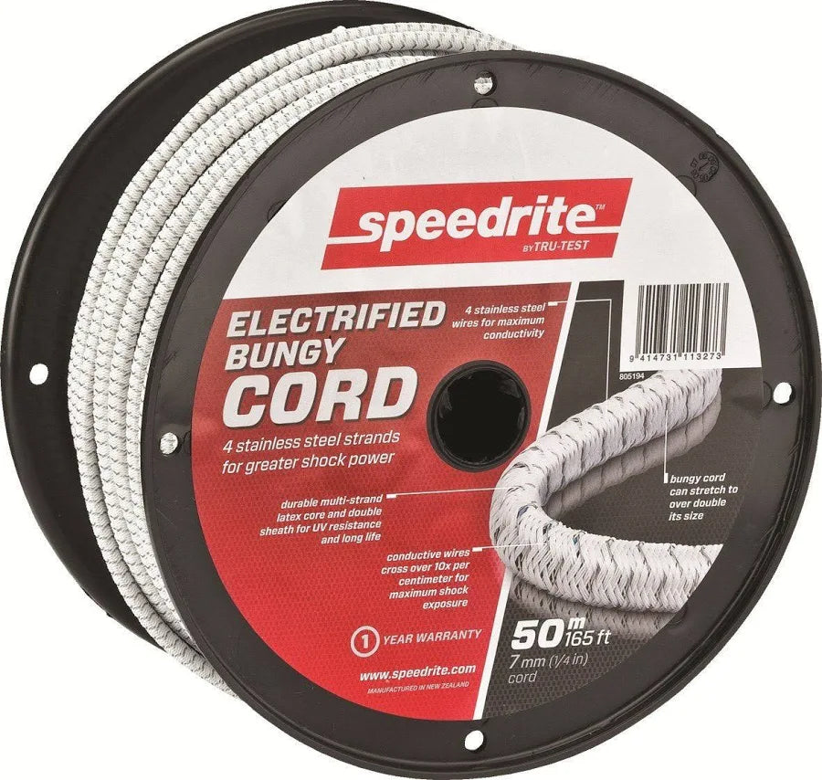 Stafix/Speedrite Temporary Electric Fence Bungy Cord | 165 feet