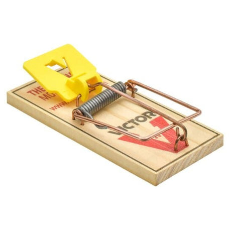 Front view of Victor Expanded Trigger Mouse Trap for effective pest control on a white background