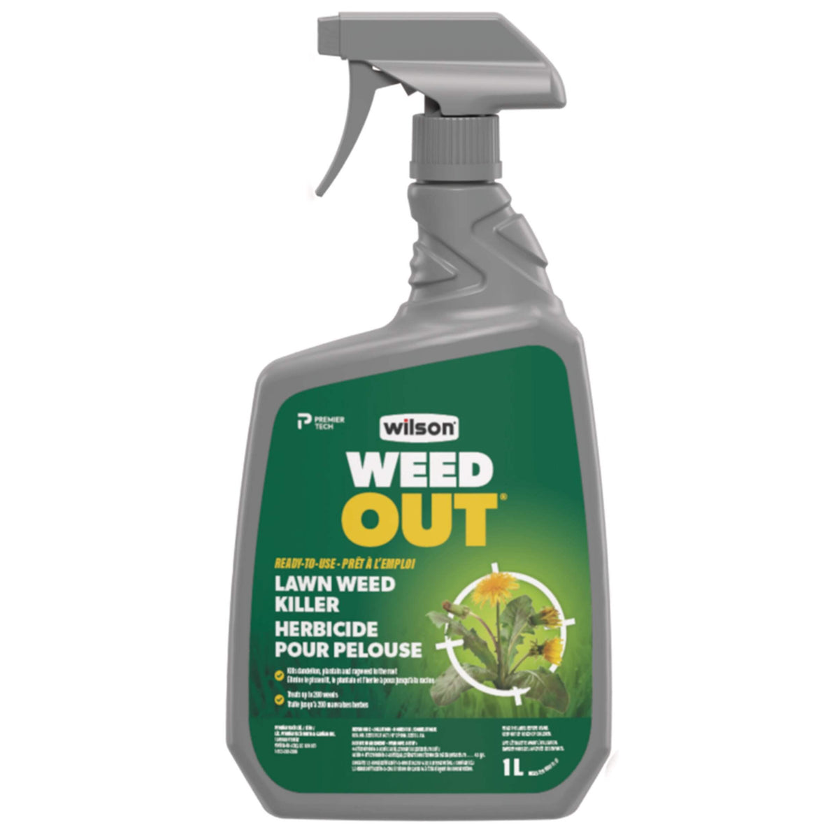Wilson Weedout Lawn Weed Killer Spray 1L | Broadleaf Weed Control ...