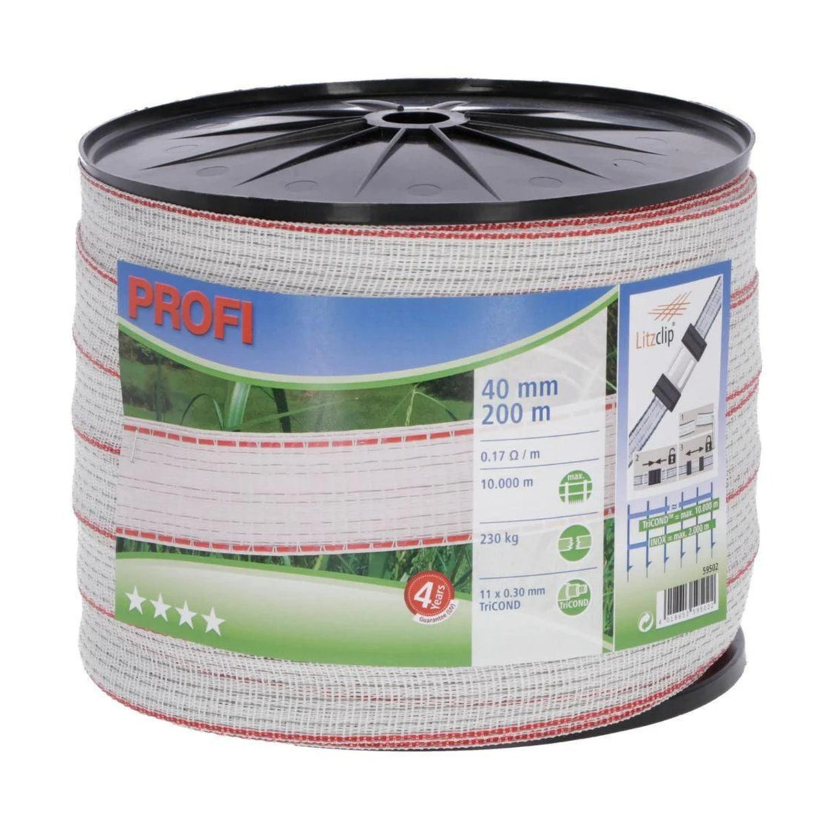 Wire Fencing | Profi Fencing Poly Tape | 40mm x 200 Meter | Corral ...