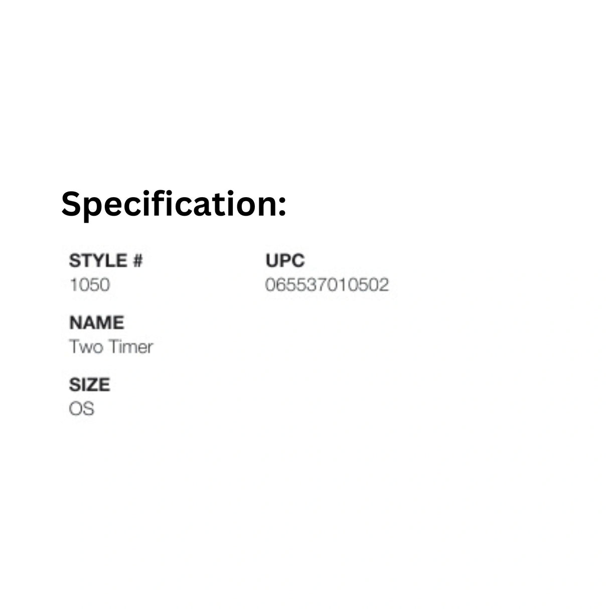 Product specifications of Watson Gloves 1050 Two Timer work gloves