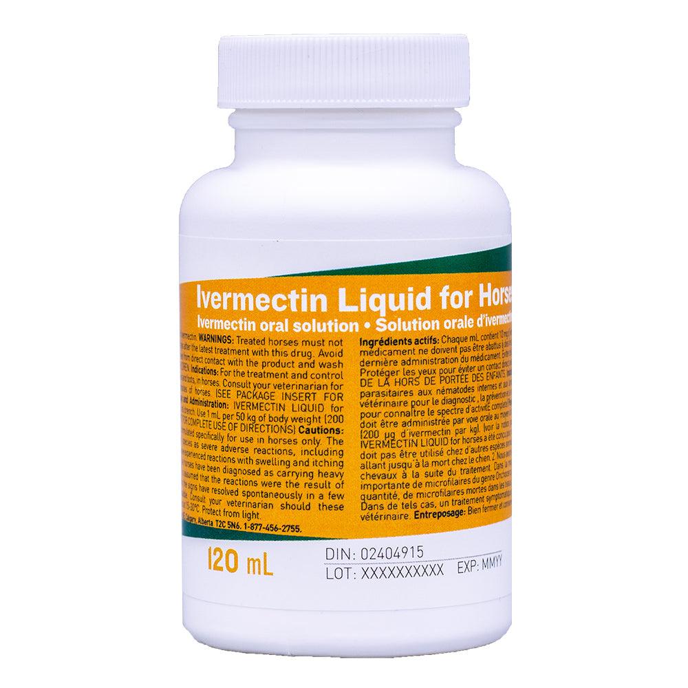 Liquid Horse Wormer Ivermectin 120 ml.