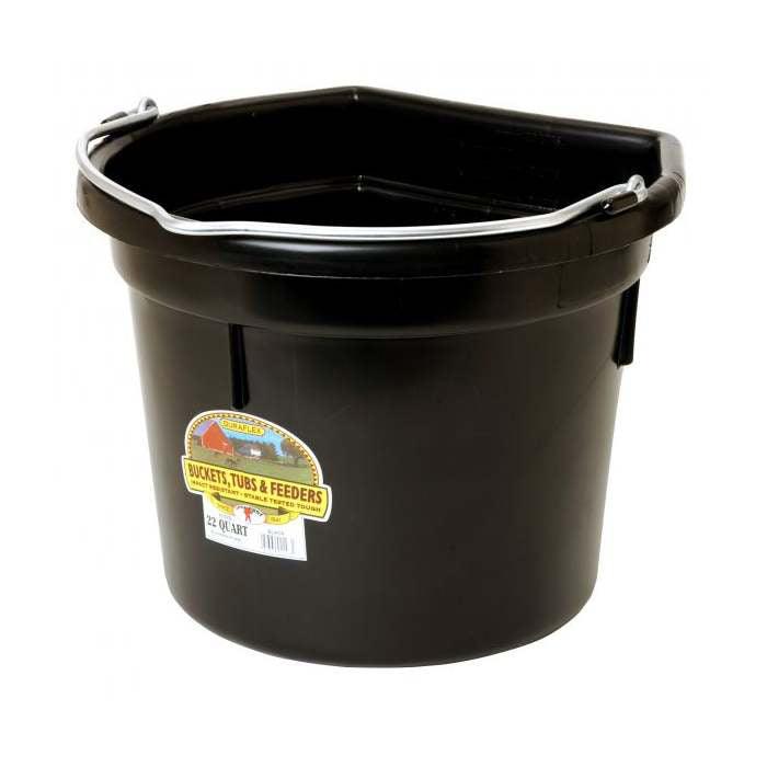 Little Giant FB22 Plastic Flat Back Bucket 22 Quart