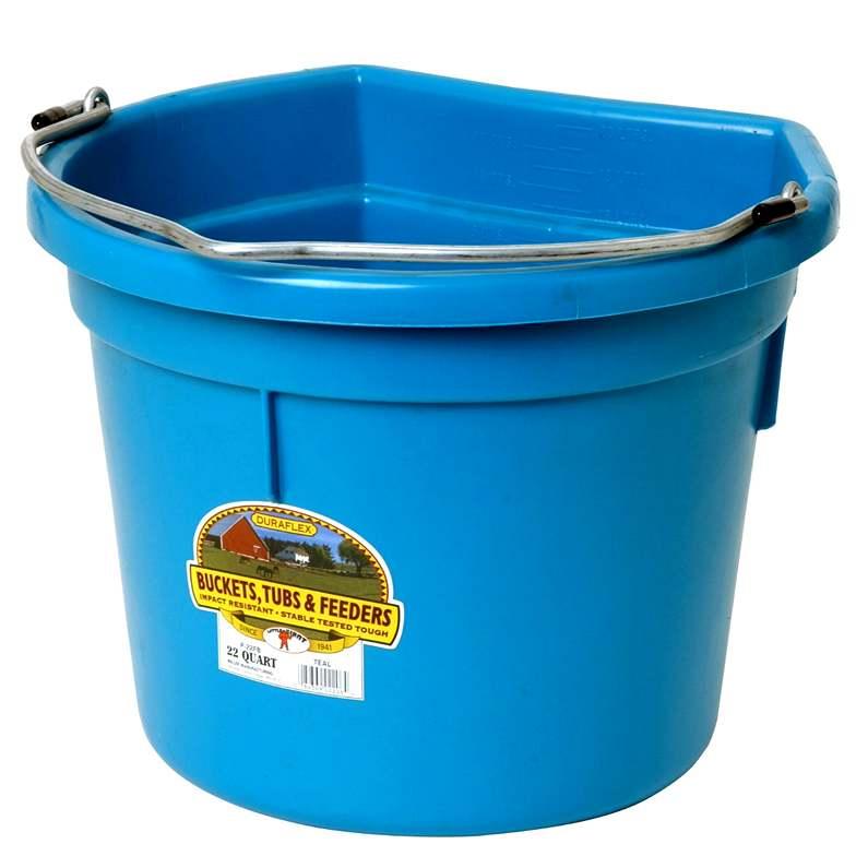 Little Giant FB22 Plastic Flat Back Bucket 22 Quart