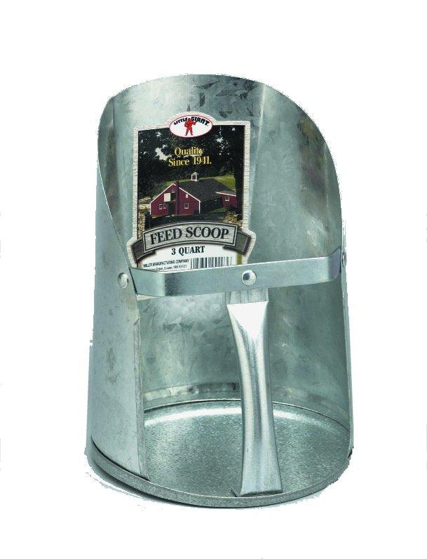 Little Giant Galvanized 3 Quart Feed Scoop