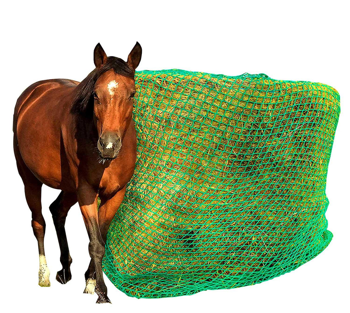 Purely Ponies Slow Feed Hay Net - Round Bale